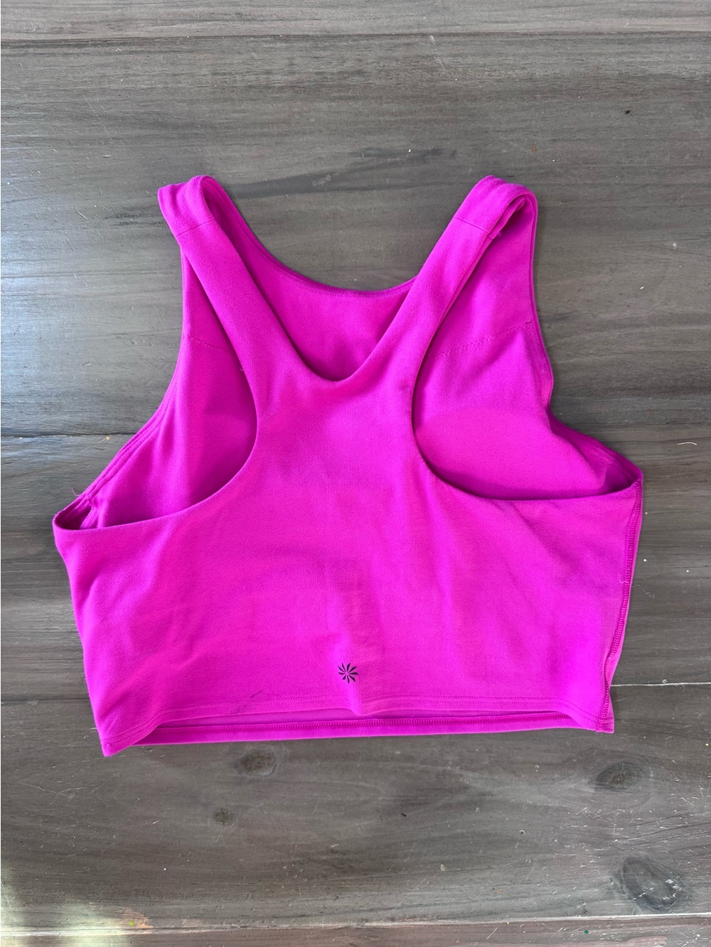 Athleta Conscious Crop Top Bra Magenta Women’s S Racerback Built In Bra